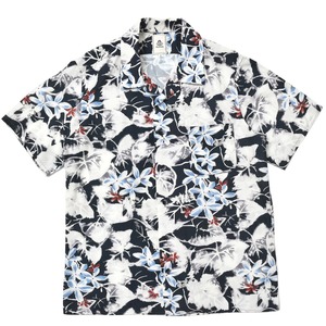 mando(マンドー)<br>ウォッシュドレーヨンコットンオープンカラーS/Sアロハシャツ 8195-003 11081401037