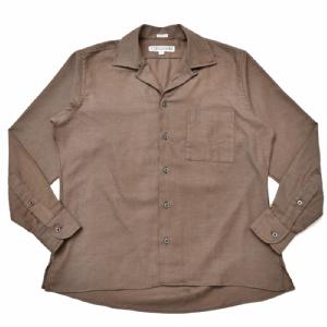 INDIVIDUALIZED SHIRTS(インディヴィジュアライズド シャツ)Athletic Fit コットンウォッシュドツイルキャンプカラーシャツ H64TTO-L 11082403126
