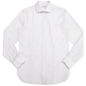 GUY ROVER(ギ ローバー)<br>コットンブロードオルタネイトストライプワイドカラーシャツ W2530/582199 11191202027