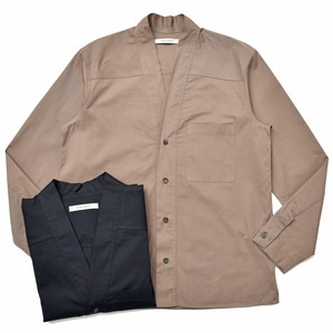 COVERT(コーベルト)<br>コットンツイルノーカラーシャツ MM5081 11091403025