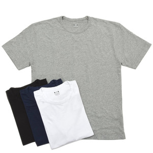 three dots(スリードッツ)<br>コットンサンデッドジャージーS/Sクルーネックビッグシルエットカットソー B0195MY 12191000020