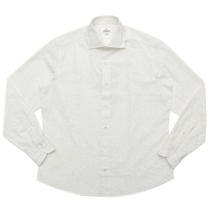 Giannetto(ジャンネット)<br>コットンリーフパターンセミワイドカラーシャツ VINCI FIT/AG31230V81 11091008109