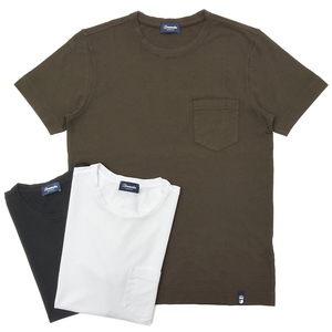 Drumohr(ドゥルモア)<br>ガーメントダイコットンクレープソリッドS/Sクルーネックカットソー DTJ000 12191000027