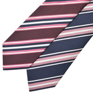 FRANCO BASSI(フランコ バッシ)<br>シルクレップストライプタイ U21l-G47 18212203082