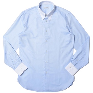 GUY ROVER(ギ ローバー)<br>コットンピンオックスソリッドタブカラークレリックシャツ 3250W2800/521103 11121202027