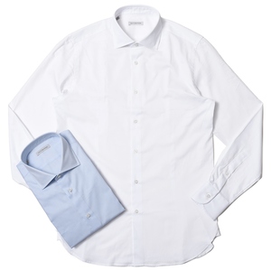 GUY ROVER(ギ ローバー)<br>コットンツイルソリッドワイドカラーシャツ 3250W2530/521102 11121200027