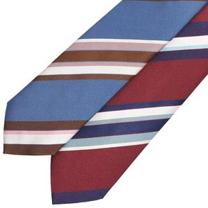 FRANCO BASSI(フランコ バッシ)<br>シルクレップストライプタイ U22E-C22 18221200082