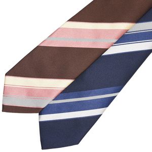 FRANCO BASSI(フランコ バッシ)<br>シルクレップストライプタイ U22E-C26 18221201082