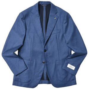 Belvest(ベルベスト)<br>SUPER180'sウールシルクナチュラルストレッチサキソニー3Bジャケット JACKET IN THE BOX G10307/23578 17022203020