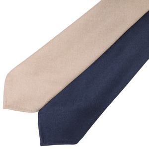 Atto Vannucci(アット ヴァンヌッチ)<br>ウールカシミアクラシックフランネルソリッドスフォデラートタイ 2sf/757508CP/757604CP 18222205186