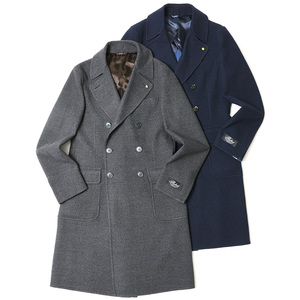Belvest(ベルベスト)<br>SUPER180'sウールフランネルダブルチェスターフィールドコート PT11DBA-9334 14122200020