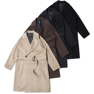 Hevo(イーヴォ)<br>BRINDISIブリンディジ カシミアフランネルソリッド2Bダブルブレストベルテッドコート BRIN843KX 14122009109