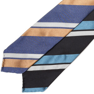 Stefano Cau(ステファノ カウ)<br>シルクレップストライプスフォデラートタイ SS1827 18231207027