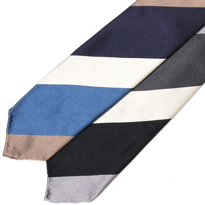 Stefano Cau(ステファノ カウ)<br>シルクサテンパネルストライプスフォデラートタイ M1874SC 18231208027