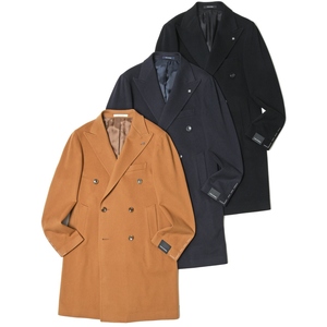 TAGLIATORE(タリアトーレ)<br>ウールカシミアフランネルダブルチェスターフィールドコート C-GUJI10X/350001 14132001054