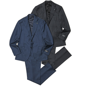 Belvest(ベルベスト)<br>SUPER110'sウールシャークスキン3B1プリーツスーツ A305S-1255 17136200020