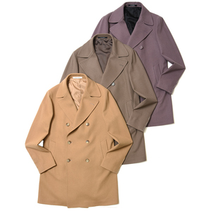TAGLIATORE(タリアトーレ)<br>ウールナイロンカシミアフランネルソリッドピーコート C-STEPHAN/770065 14132004054