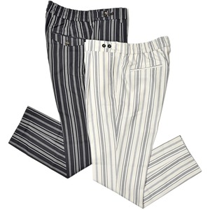 BERWICH(ベルウィッチ)<br>BERTOベルト コットンマルチストライプ1プリーツバックシャーリングテーパードパンツ SB1087 13041001039