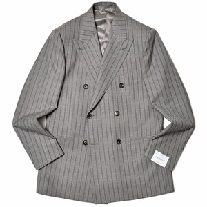 CARUSO(カルーゾ)<br>NORMAノルマ ウールメランジトロピカルチョークストライプ2Bジャケット LN2JD611A/508227 17041001025