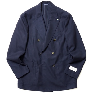 Belvest(ベルベスト)<br>ウォーターレペレントウールホップサック6Bダブルジャケット(シルバーメタルボタン) JACKET IN THE BOX G10312-566 17041200020
