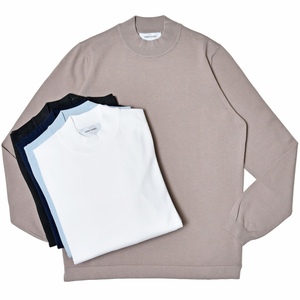 GRAN SASSO(グランサッソ)<br>12ゲージソフトコットンモックネックニット 58108/18120 16041003035