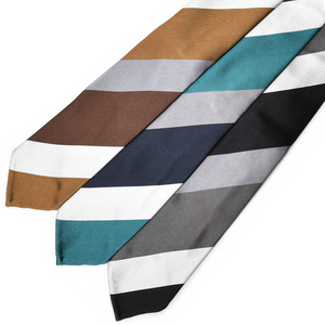 Stefano Cau(ステファノ カウ)<br>シルクサテンストライプスフォデラートタイ MF2213 18241203027