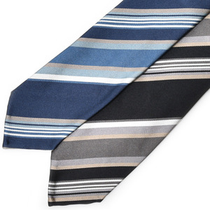 Stefano Cau(ステファノ カウ)<br>シルクストライプスフォデラートタイ MF2212 18241204027