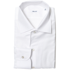 FRAY(フライ)<br>ROBERTOロベルト コットンリネンツイルワンピースカラーシャツ 1442 11141201178