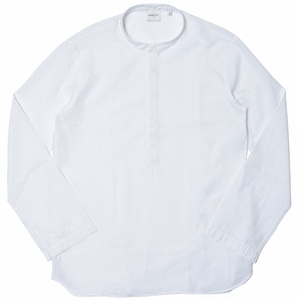 BAGUTTA(バグッタ)<br>ウォッシュドコットンシアサッカーバンドカラープルオーバーシャツ CLUCCI ELW/12833 11041006054