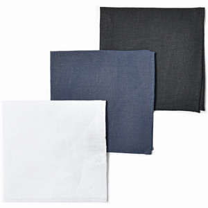 guji(グジ)<br>SPENCE BRYSONスペンスブライソン アイリッシュリネンソリッドチーフ 393CH002 18641200222