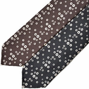 Stefano Cau(ステファノ カウ)<br>シルクツイルサークルプリントスフォデラートタイ 4040 18242206027