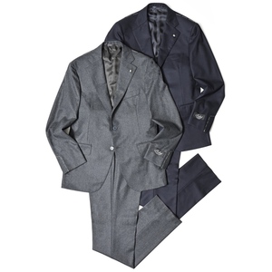 Belvest(ベルベスト)<br>SUPER120'sウールサキソニー3B1プリーツスーツ A305S-467/GJ 17146200020