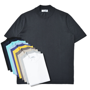 GRAN SASSO(グランサッソ)<br>12ゲージソフトコットンS/Sモックネックニット 58109/18120 16051001035