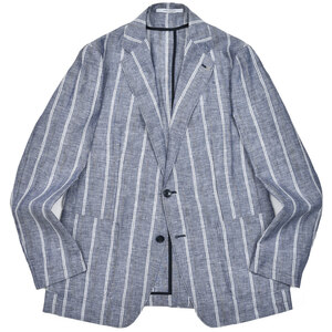 TAGLIATORE(タリアトーレ)<br>G-LIGHTジーライト リネンストライプ2Bジャケット G-LIGHT12K/840049 17051010054