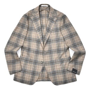 TAGLIATORE(タリアトーレ)<br>MONTECARLOモンテカルロ ウールカシミアソフトツィードタータンチェック2Bジャケット 1SMC22K/610081 17052005054