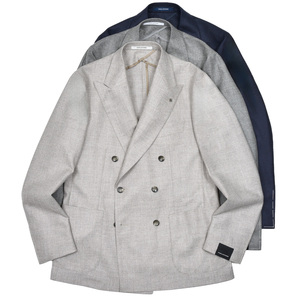 TAGLIATORE(タリアトーレ)<br>MONTECARLOモンテカルロ Loro Pianaウールカシミアサキソニー6Bダブルジャケット 1SMC20K/010021 17052001054