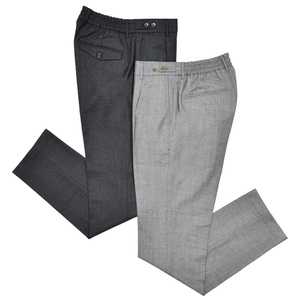 BERWICH(ベルウィッチ)<br>BERTOベルト ストレッチウールサキソニーハウンドトゥース1プリーツバックシャーリングテーパードパンツ MZ1854X 13052001039