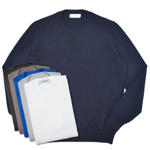 GRAN SASSO(グランサッソ)<br>8ゲージソフトコットンクルーネックニット 23107/18136 16052006035