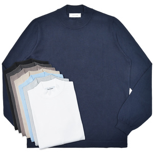 GRAN SASSO(グランサッソ)<br>12ゲージソフトコットンモックネックニット 58108/18120 16052004035