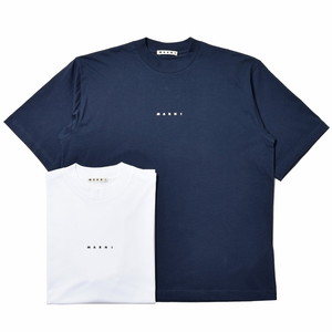 MARNI(マルニ)<br>コットンクルーネックS/Sロゴカットソー HUMU0223P1 USCS87 12121401138