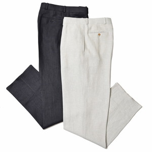 BERNARD ZINS(ベルナール ザンス)<br>WALLIS リネンソリッド1インプリーツワイドパンツ 60200 13021401082