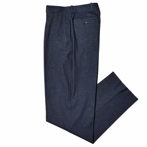 BERNARD ZINS(ベルナール ザンス)<br>WALLIS コットンストレッチデニム1インプリーツワイドパンツ 96294 13021403082