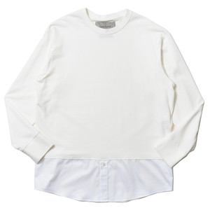 Casely Hayford(ケイスリー ヘイフォード)<br>GONZALES コットンクルーネック切り替えスウェット 175-62540001 12025400065