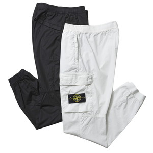 STONE ISLAND(ストーンアイランド)<br>ガーメントダイコットンストレッチシャーリングテーパードカーゴパンツ 761531303 【2022ss】 13021400109